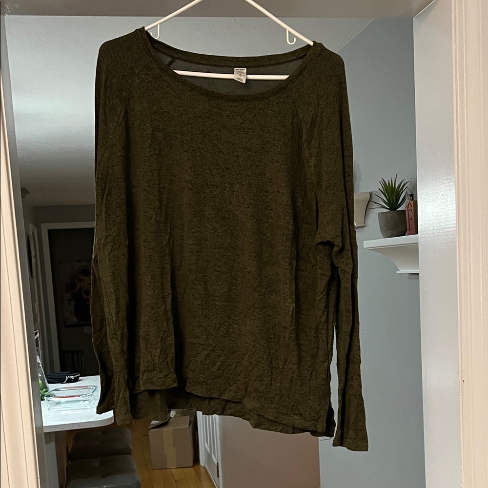 Old Navy Dark Green Long Sleeve Top